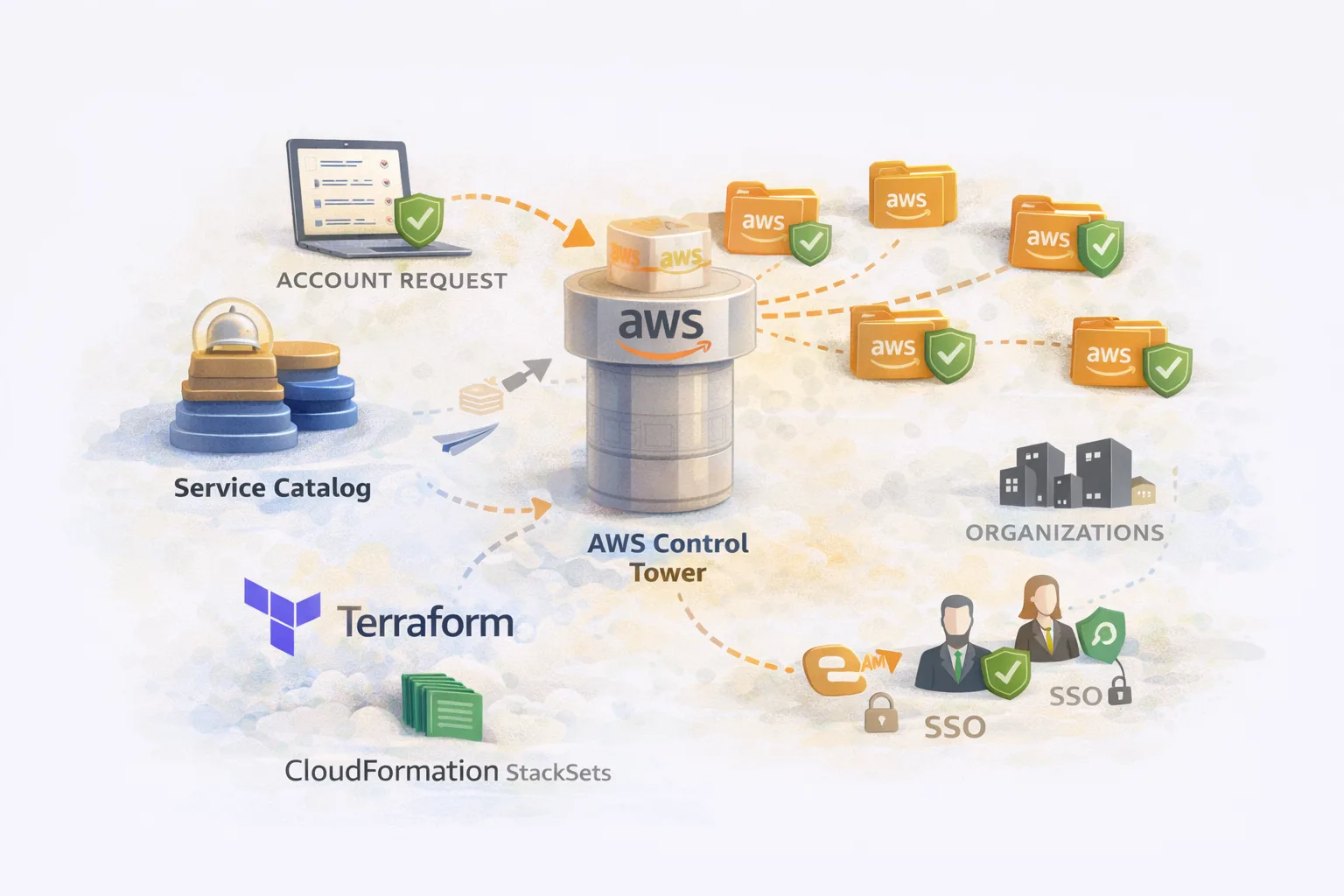 Account provisioning architecture