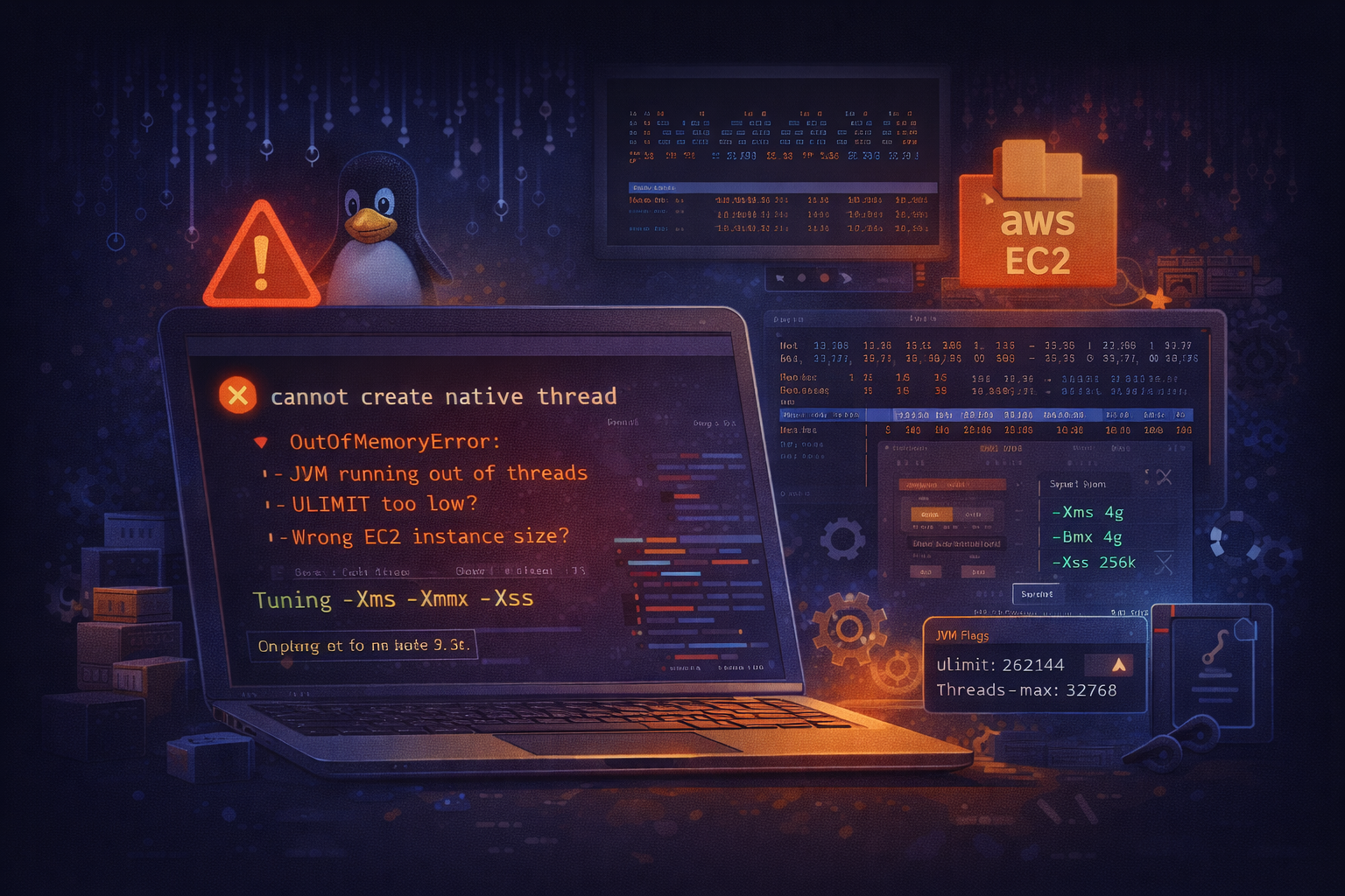 Debugging JVM Thread Exhaustion on EC2: A Contractor War Story